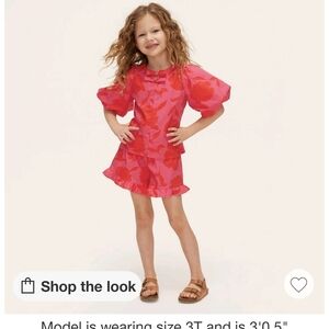 Pink Floral Ruffle Set for Kids